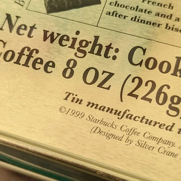 Starbucks Cookie Tin-vintage 1999 3D Replica of 1st Store - Pike Place-Metal Box - Picture 4 of 10